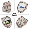 thumbnail image 5 of FORMRS Mini Backpack Purse for Women Travel Daypack Casual Shoulder Bag, Red Deer, 5 of 7