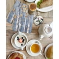 thumbnail image 4 of Yellow Blue Forest Kitchen Dish Towels for Drying Dishes Set of 3, Modern Oil Painting Art Waffle Weave Microfiber Hand Tea Bathroom Towels Quick Dry & Absorbent Towel 15.7x23.6, 4 of 7