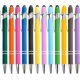 thumbnail image 1 of 12 bolígrafos rosas con punta de lápiz, 2 en 1, elegantes, de metal premium para pantallas táctiles, tinta negra, punta media de 1 mm., 1 of 8