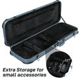 thumbnail image 6 of Tcbosik Electric Guitar Hard Case with Lock for ST/TL/Burning Fire/170 Style, Blue, 6 of 11