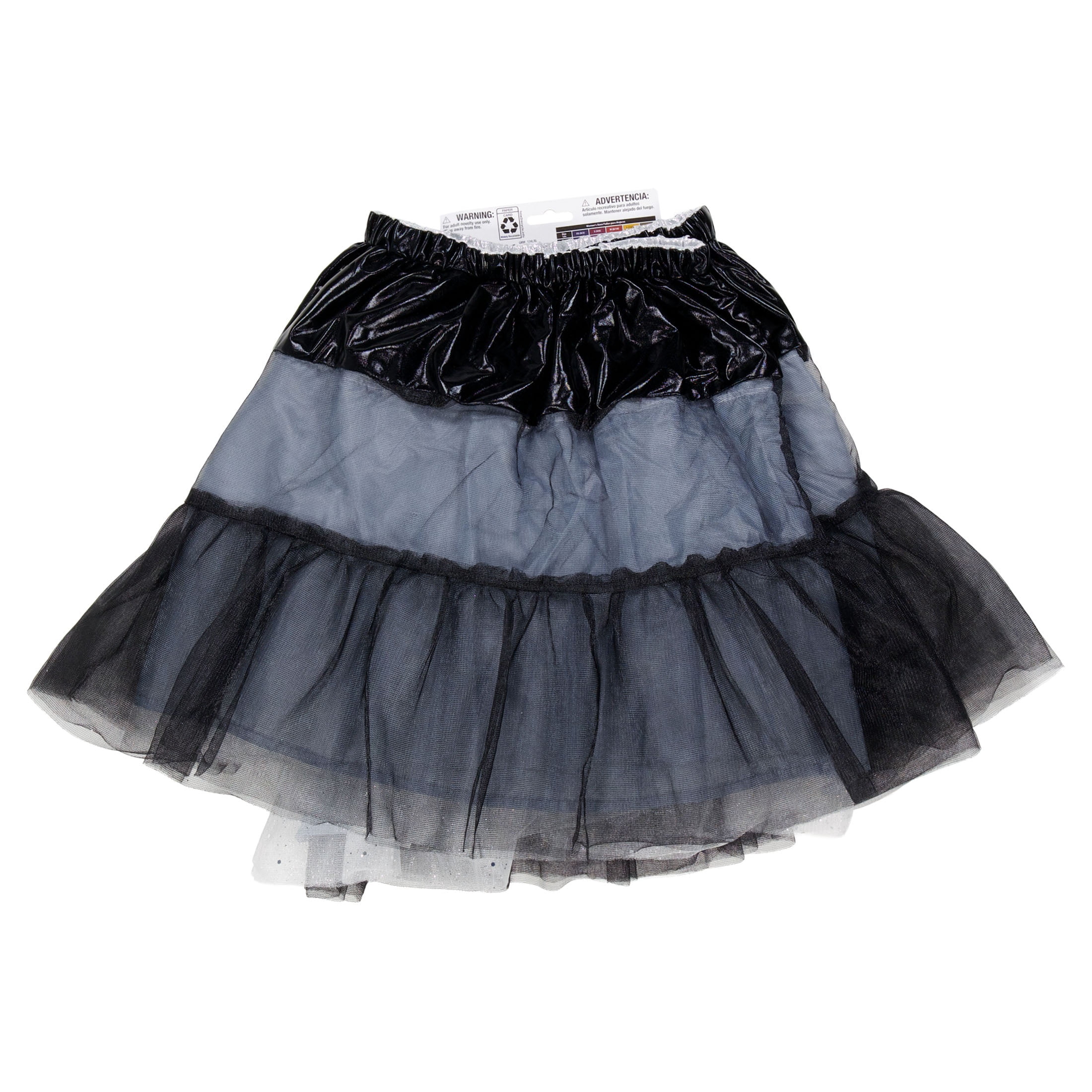 Reversible Tutu Costume Accessory for Adults, Black and White, L/XL, Halloween by Way To Celebrate