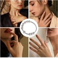 thumbnail image 4 of Fidget Anxiety Ring S990 Sterling Silver Spinner Ring Fidget Beads Rings（No.14), 4 of 5