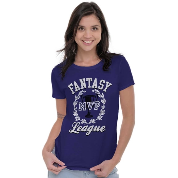 Fantasy MVP League Sports Fanatic Womens Fitted Plus Size Graphic Tee Brisco Brands 2X