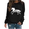 thumbnail image 2 of ICHUANYI Liquidación Moda Mujer Impreso Camiseta Suelta Manga Larga Blusa Cuello Redondo Casual Tops ICHUANYI WER2023082202993, 2 of 4