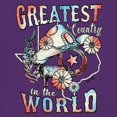 thumbnail image 3 of Greatest Country in the World Women's V-Neck T-shirt Cowgirl Cowboy Girlfriend Southwest Rodeo Country Western Rancher Tee, 3 of 7