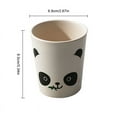 thumbnail image 2 of Bamboo Fiber Children'S Tableware Set Cute Cartoon Pier Pier Panda Kids Eat Bowl Baby Compartment Dinner Plate 1Pcs, 2 of 9