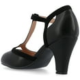 thumbnail image 3 of Journee Womens Olina Round Toe High Block Heel Pumps, Widths Available, 3 of 10