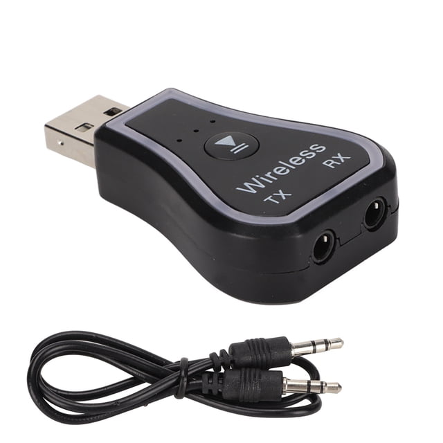 Transmisor y receptor Bluetooth 5.0 2 en 1 con luz ambiental RGB y adaptador USB Bluetooth 5.0 para TV y sistema estéreo doméstico.