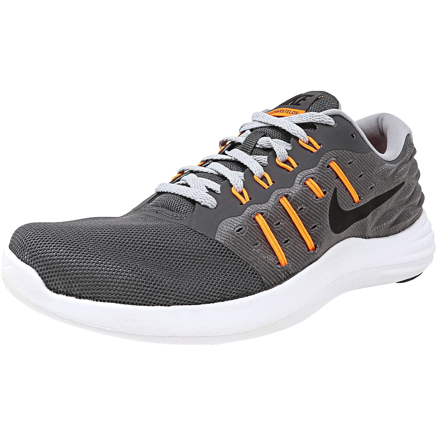complemento Torpe Fabricación Nike Men's Lunarstelos Dark Grey / Black-Wolf Grey-Total Orange Ankle-High  Mesh Cross Trainer Shoe - 9.5M - Walmart.com
