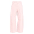 thumbnail image 7 of Lmueinov Women Wide Leg Striped Pants Plus Size Curved Summer Fall Pants Beach Vacation Clothes Button Zip Waist Travel Trousers with Pockets, 7 of 7