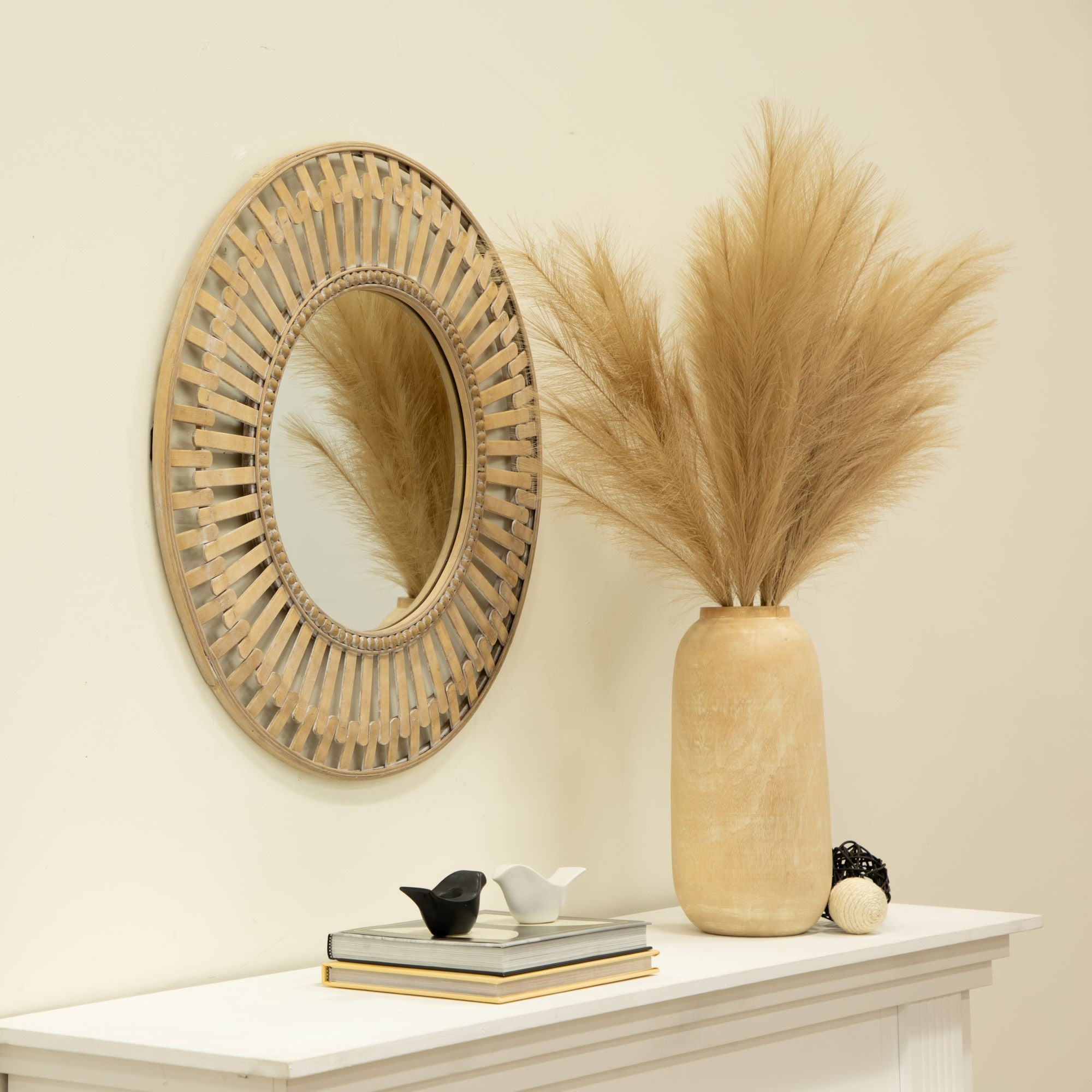 Better Homes & Gardens 34"H Artificial Indoor Pampas Feathered Stem
