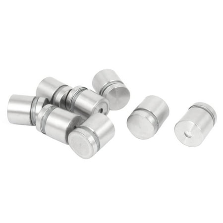 

19mm x 24mm Stainless Steel Advertising Screw Nails Glass Standoff 8 Pcs