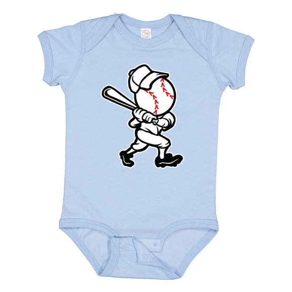 Inktastic Baseball Character Boys or Girls Baby Bodysuit