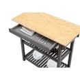 thumbnail image 4 of Ergode Designs2Go 3 Tier Butcher Block Kitchen Prep Island with Drawer - Stylish & Practical Addition for Extra Countertop Space & Easy Dinner Preparation, 4 of 4