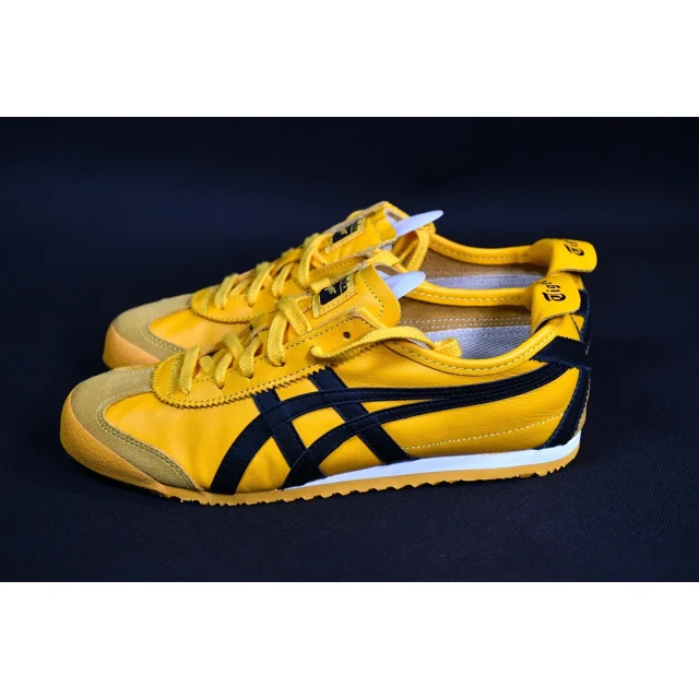 Onitsuka Tiger Mexico 66 Kill Bill Yellow Black Leather Sneaker size US 5