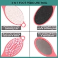 thumbnail image 5 of FrostHike Multi Purpose 4 in 1 Feet Pedicure Tools with Foot Scrubber. Pumice Stone. Foot Rasp and Sand Paper for Home Foot Care (Red PedicureFootFile), 5 of 5