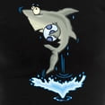 thumbnail image 3 of CafePress - Silly Soccer Shark Women's Dark Pajamas - Women's Short Sleeve Print T-Shirt and Pants Dark Cotton Pajama Set, 3 of 7