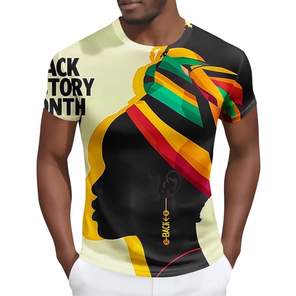 Tops para hombre, blusas y camisas de manga corta con cuello redondo para hombre Camisa de manga corta estampada para hombre Top/camisa de manga corta con cuello redondo Tops para hombre