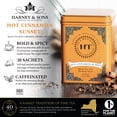 thumbnail image 2 of Harney & Sons Hot Cinnamon Sunset Tea, 20 Pyramid Teabags (Sachets), Caffeinated, Spiced Cinnamon Clove Orange Flavored Black Tea, No Sugar Added, Tin, 2 of 9