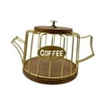 thumbnail image 2 of TISHITA Coffee Pod Holder Container Cup Shaped Iron Modern Basket Coffee Capsule Holder for Bar Accessories Office Desktop Countertop gold, 2 of 8