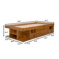 thumbnail image 5 of Memomad Bali Twin Size Storage Platform Bed with Drawers, Space Saving Furniture, Oak, 5 of 14