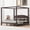 Brown, variant on MODERNLUXE Wood Canopy Platform Bed, King Size, Brown