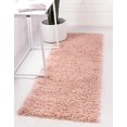thumbnail image 2 of Unique Loom 3153396 2 ft. 7 in. x 20 ft. Davos Shag Runner Rug, Dusty Rose, 2 of 4