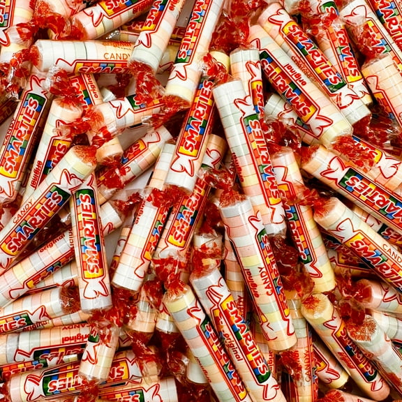 Smarties Candy Original Flavor - 1 Pound Bulk Bag (Approximately 60 Count) - Individually Wrapped - Classic Smarties Candy Rolls - Candy for Parties, Movie Theaters, Kids