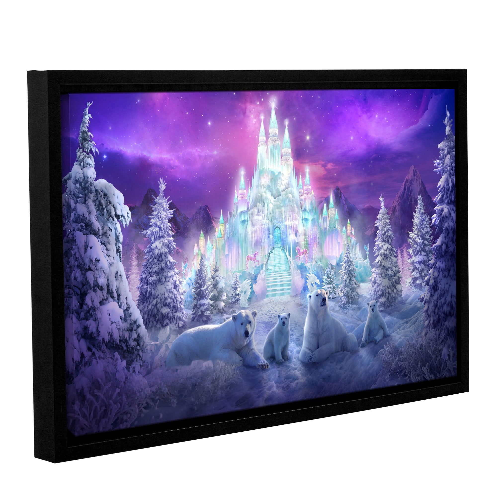 ArtWall Philip Straub "Winter Wonderland" Gallery-wrapped Floater-framed Canvas