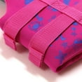thumbnail image 6 of LIIPEE Girls Buoyancy Life Jacket Summer Comfort Cartoon Printed Sleeveless Zipper Coast Guard Approved Life Vest Trendy Party Life Vest Beachwear,Hot Pink,2-3 Years, 6 of 7