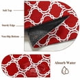 thumbnail image 6 of Red Morocco Round Area Rug 3.3Ft Washable Circle Rugs for Dining Room Table, Geometric Moroccan National Abstract Art Non-Slip Carpet Floor Mats Indoor Outdoor Carpet Runner Aesthetic Home Decor, 6 of 8