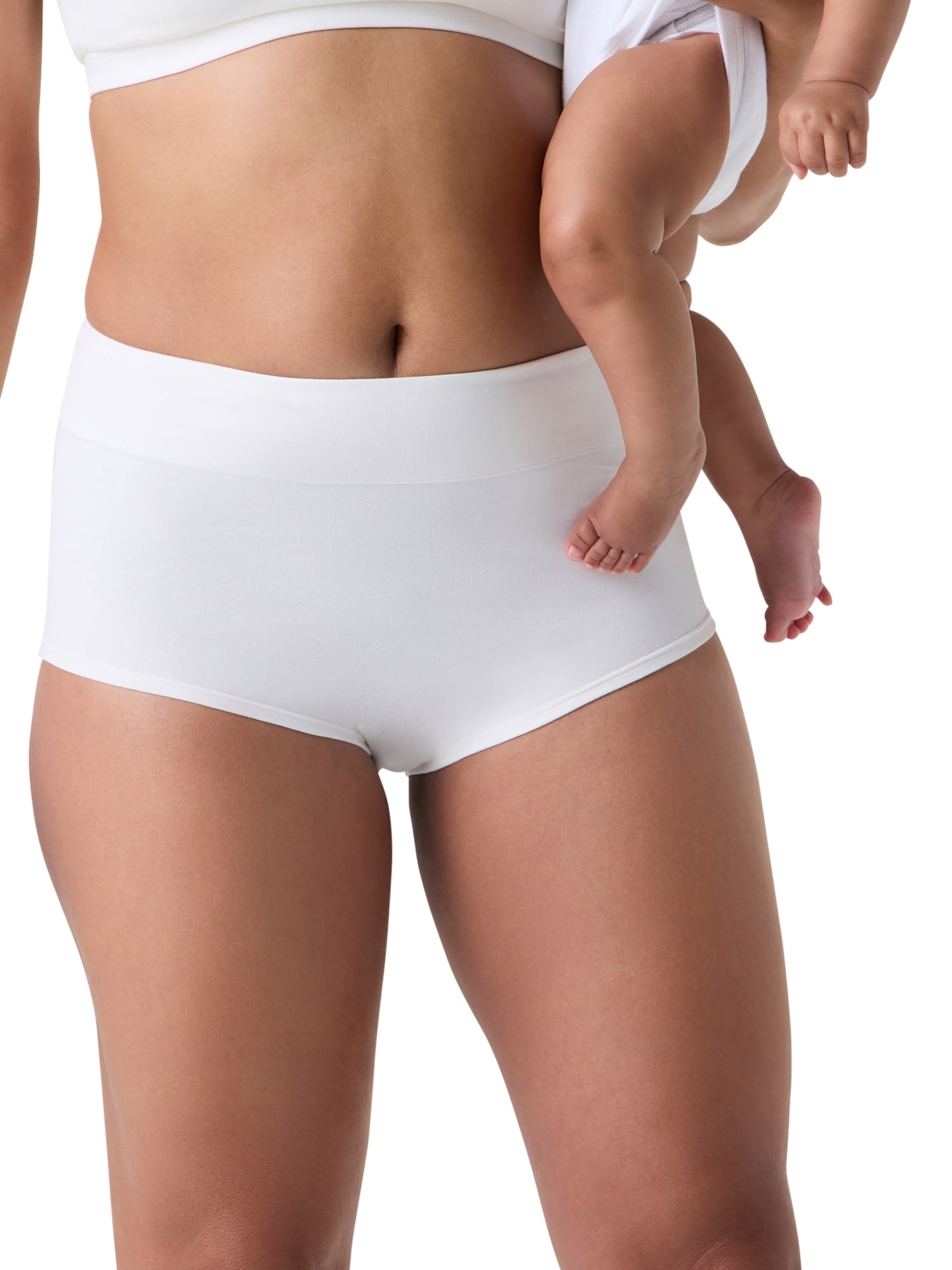 Ingrid & Isabel For Every Belly Women's Maternity Cotton Jersey C-Section Brief Panties, 3-Pack, Sizes S-XXXL