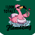 thumbnail image 4 of Inktastic I Look Totally Flamazing with Flamingo in Sunglasses Boys or Girls Baby Bib, 4 of 4