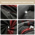 thumbnail image 3 of Nanshing Corell 7 Piece Contemporary Comforter Set, Black/Red, Full, 3 of 5
