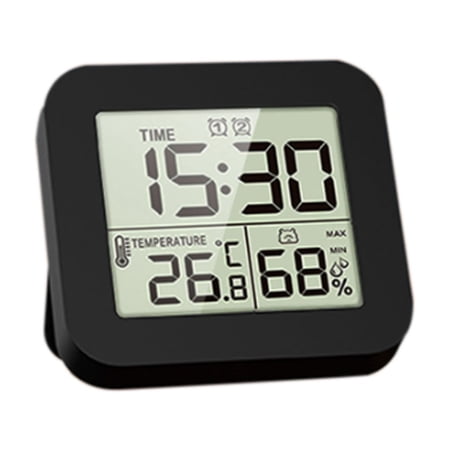 LOVARIA Alarm Clock,Dual Alarm Features Digital Clock with Adjustable Brightness,Versatile Bedside Clock with Snooze