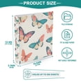 thumbnail image 3 of FORMRS 3 Ring Binder 1.5 inch with Pockets Set of 2 Clip Board 200 Sheets Capacity, Colorful Butterflies, 3 of 8