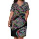 thumbnail image 2 of Vestido holgado de estilo de fiesta para mujer ropa de noche de lujo con bolsillo color negro arcoíris ropa de verano, 2 of 6