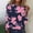Pink, variant on Snzhen Leisure Tops for Women Women's Fashion Casual Printed Long Sleeve Casual Loose T-Shirt Round Neck Tops Pink L