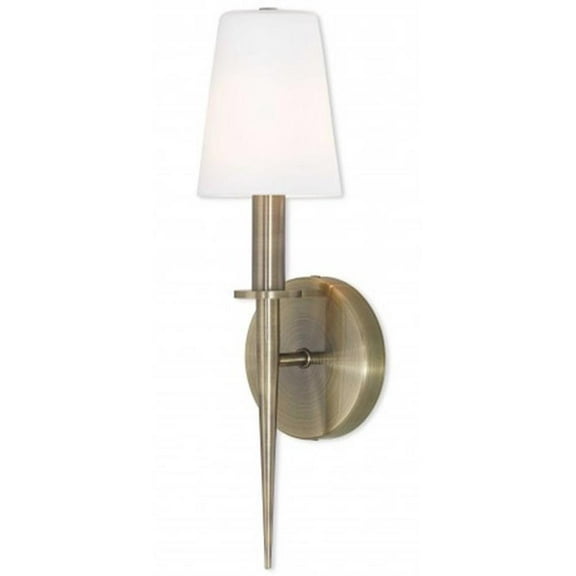 Beaumont Lane Contemporary Steel ADA Wall Sconce in Antique Brass