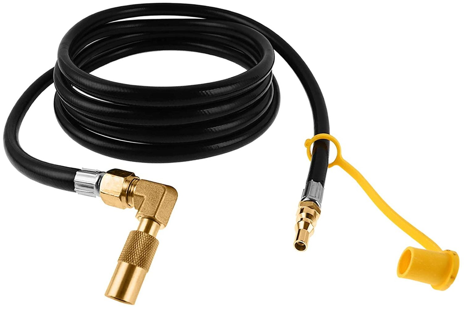Grill Connectors & Hoses Propane Elbow Adapter Fitting With Extension Hose