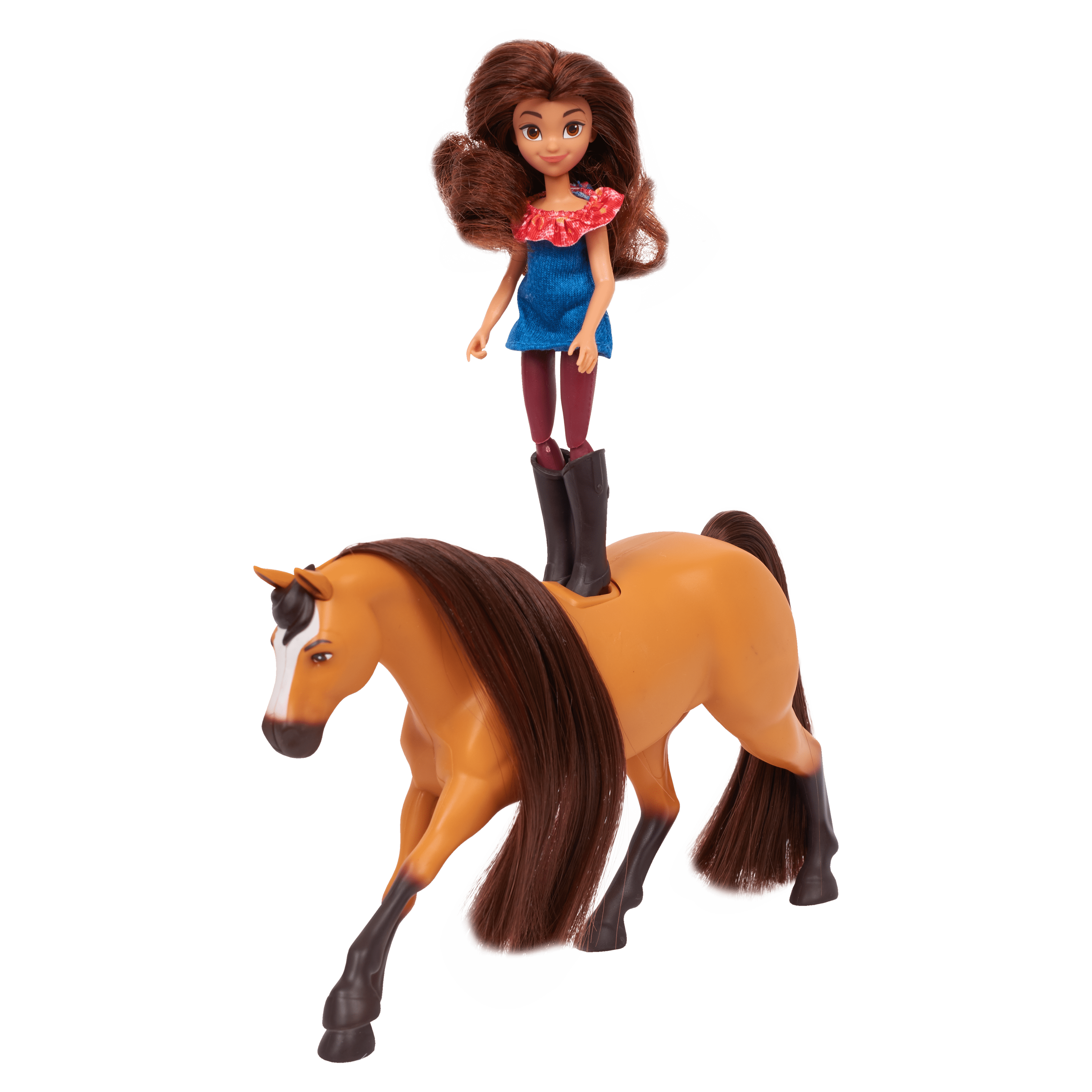 Spirit Riding Free Small Doll & Horse Set - Lucky and Spirit - Walmart....
