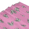thumbnail image 4 of Shower Curtain, Dog Boston Terrier pink cute Waterproof Fabric Plastic Shower Curtain, Drying Fast Bathroom Curtain with 9 Buttonholes, Ruffle Shower Curtain 60x72in, 4 of 8