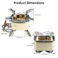 thumbnail image 2 of Imountek 13000W Portable Windproof Camping Stove 5-Head Gas Cooking Burner with Piezo Ignition Fit for ISO-Butane, Propane, Butane Fuel Tank for Camping Outdoor Cooking, 2 of 13