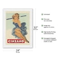 thumbnail image 2 of Thank you I prefer (Obrigada Prefiro) Cinzano Wines - Vintage Advertising Poster c.1951 - Japanese Unryu Rice Paper Art Print 24 x 32 in, 2 of 4