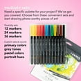thumbnail image 4 of Lyra Aqua Brush Duo Dual Tip Marker Set, Assorted Colors, 24 Pieces, 4 of 8