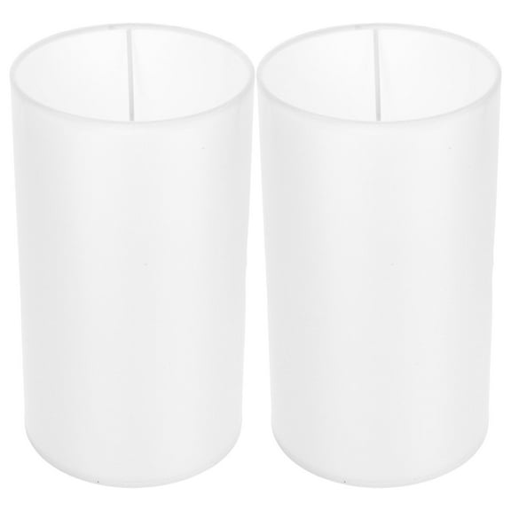 RENACLIPY White Cylinder Lamp Shade 2-Pack for Table Lamps, Modern Replacement Lighting Accessory