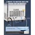 thumbnail image 6 of Commercial Ice Maker Machine, 130lbs/24H, 30 Lbs Ice Storage Bin, Fast Making Ice in 5-15 Mins, Auto-Clean, Timer Function, Freestanding or Undercounter for Restaurant,Coffee Shop, Food Truck and Bar, 6 of 7