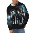 thumbnail image 2 of The Twilight Saga Men's Hoodie With Color Drawstrings Sweatshirt Hooded Pullover Print Winter Coat Jacket Large, 2 of 9