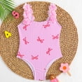 thumbnail image 5 of ATOGUTA Swimsuits for Girl One-Piece Bathing Suits Kids Sport Summer Beach Swimwear Size 4T-7, Pink, 5 of 6