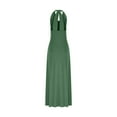 thumbnail image 4 of Dresses for Women Plus Size Akafmk Summer Dresses for Women Casual Dresses,Solid Color V-Neck Long Dress Sleeveless Tank Maxi Dresses Loose Fitting Flowy A Line Beach Sundress, 4 of 5